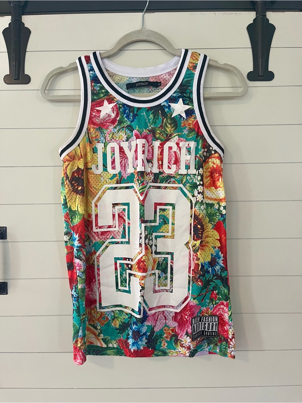 Joyrich Multicolor Floral Mesh Basketball Jersey Tank Streetwear 90s Y2K Unisex